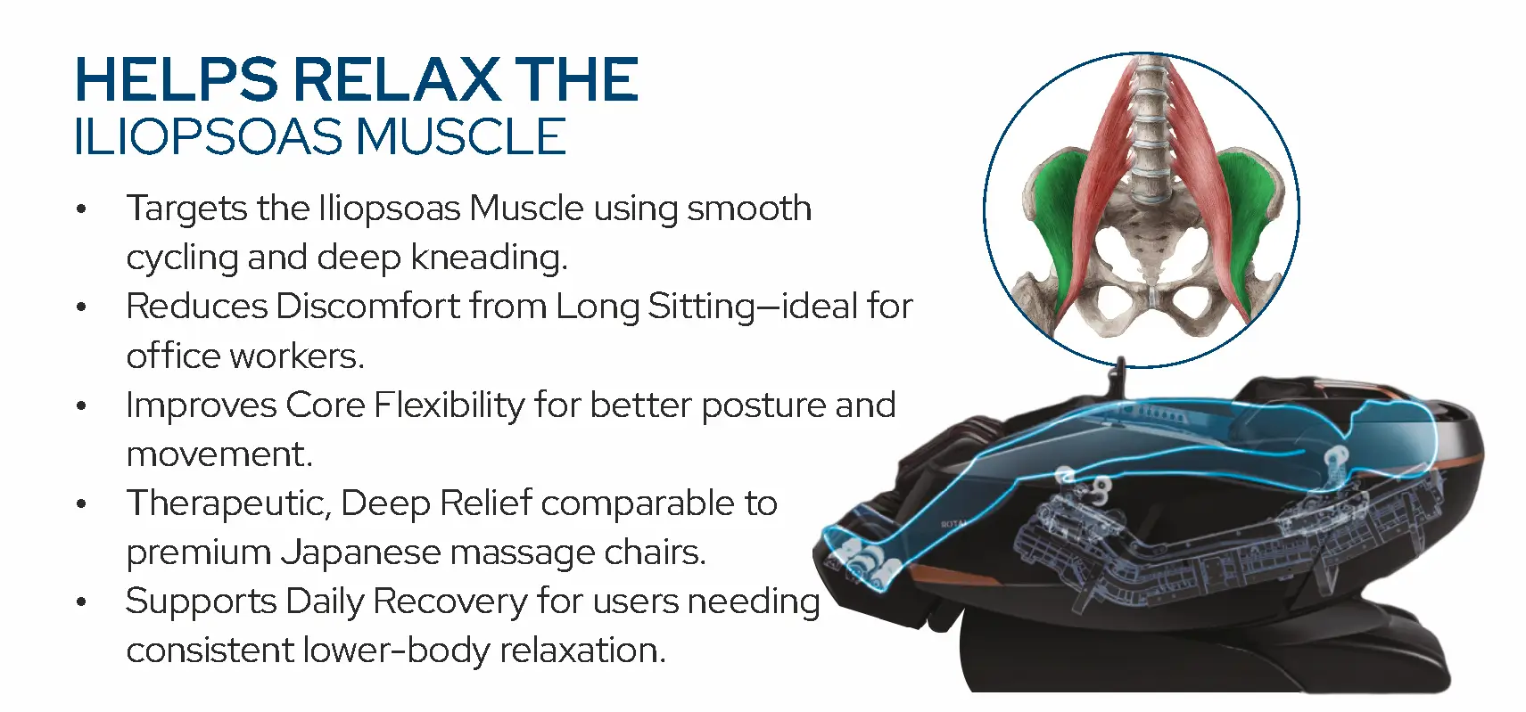 Helps Relax the Iliopsoas Muscle