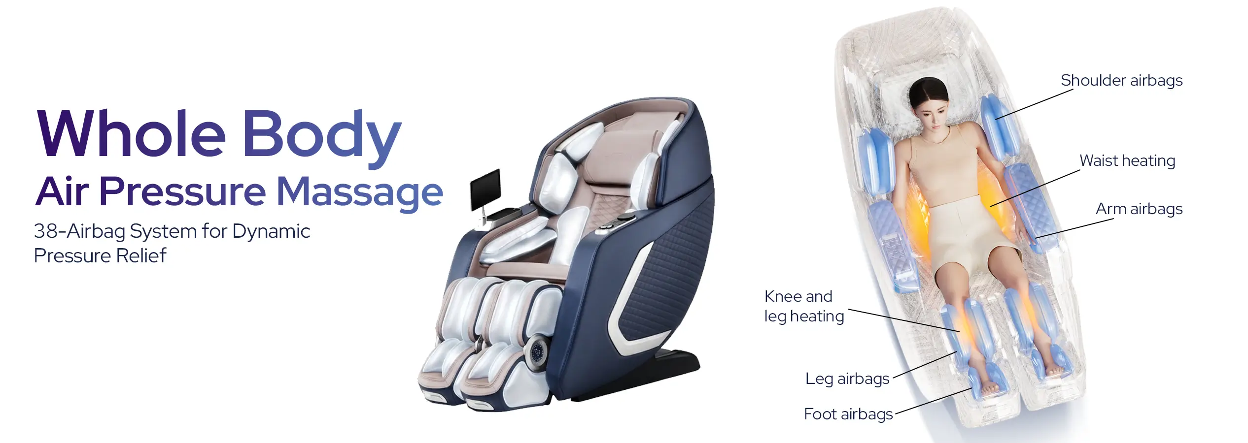 38-Airbag Full Body Air Pressure Massage
