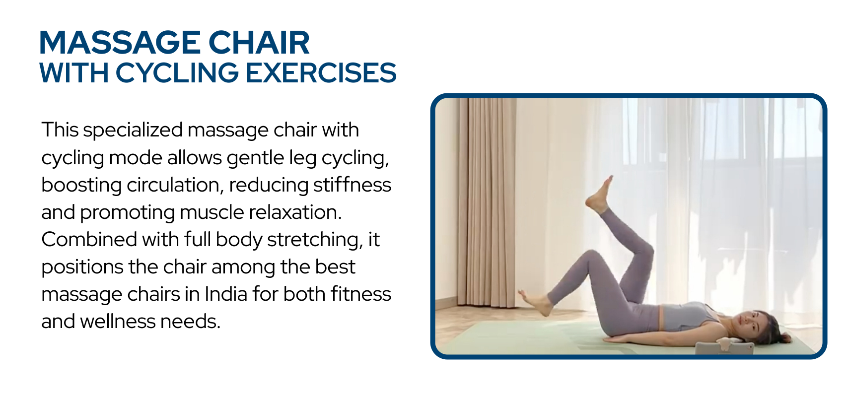 Massage Chair with Cycling Exercises